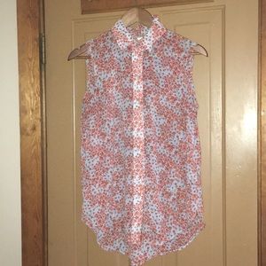 Floral chiffon blouse